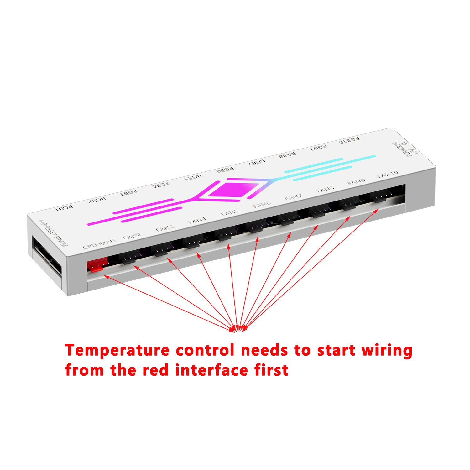 موزع مراوح ICE Whale K10 1 إلى - مراجعة Case Fan Controller وسعره