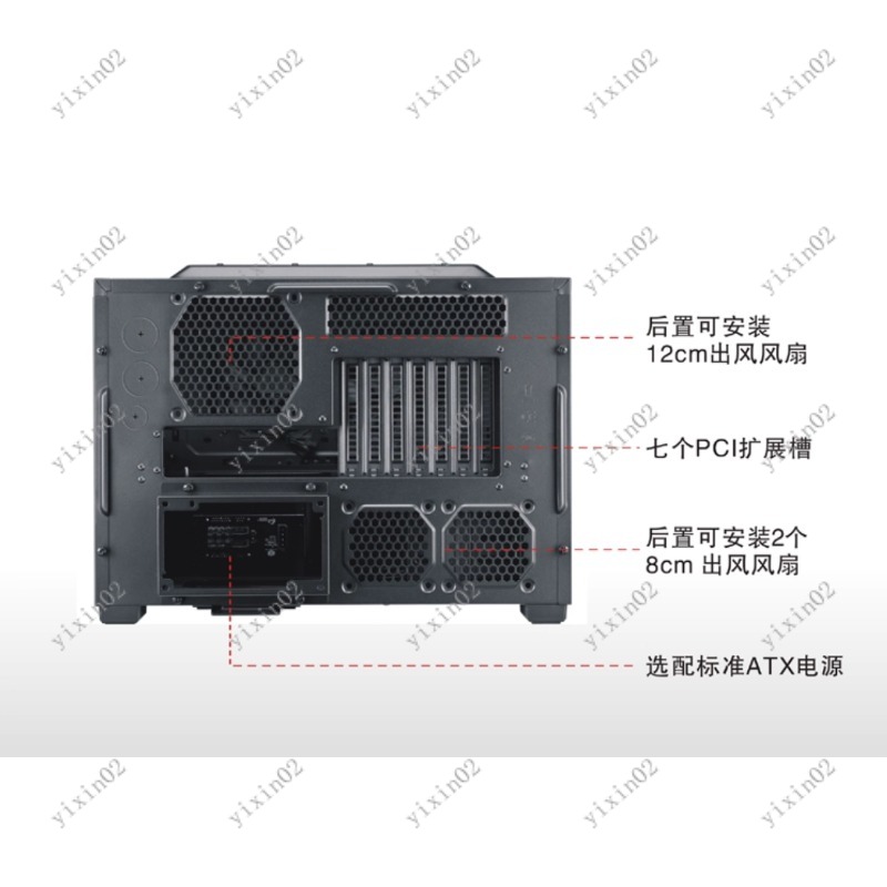 حافظة كمبيوتر اللوحة الأم ATX  - مراجعة Pc Chassis وسعره