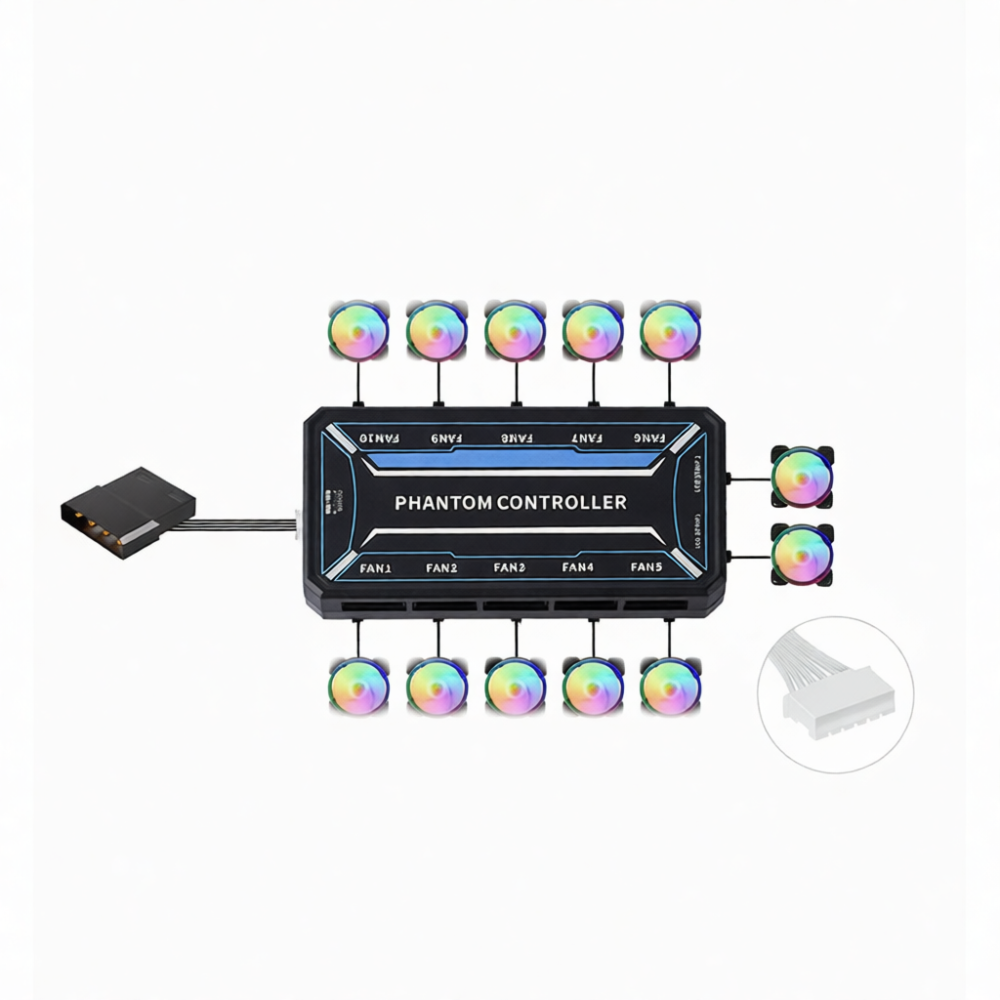 وحدة تحكم عن بعد لمراوح RGB ذا - مراجعة Case Fan Controller وسعره